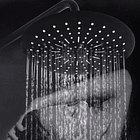 Columna De Ducha Negro 3 Salidas De Agua Redondo Shower  2