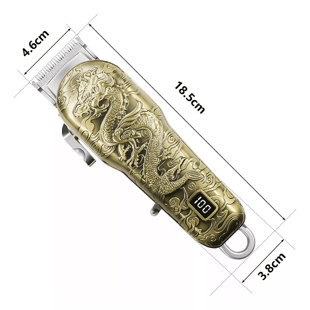 Maquina Para Cortar Pelo Electrico Pantalla Led Recargable 2