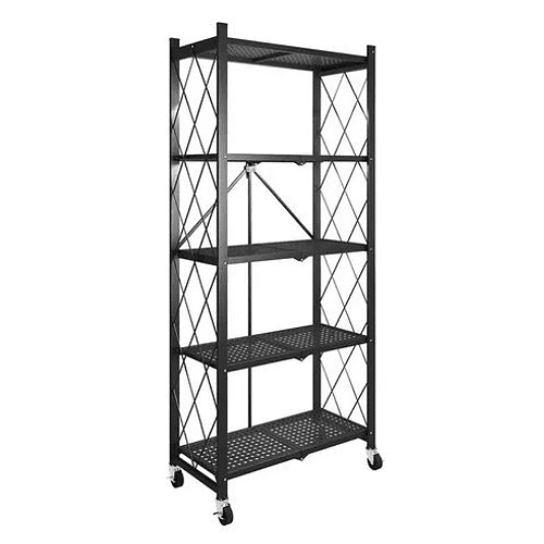  Estante Organizador Plegable Metal 5 Niveles con Ruedas   CH