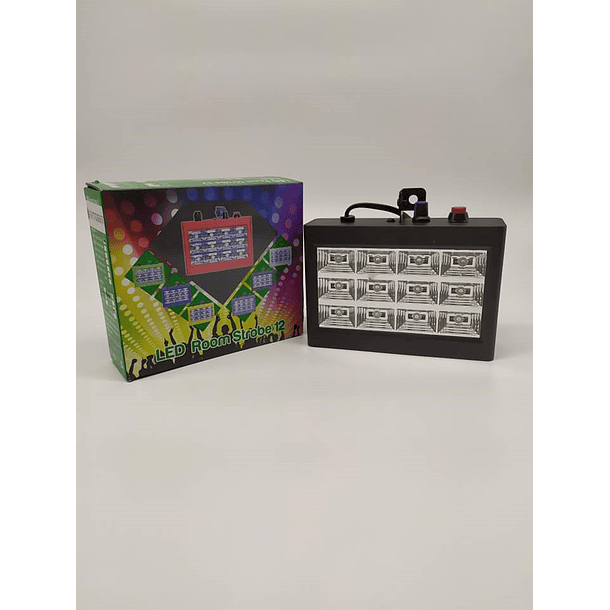 Luz Flash Rgb 12 Led Ritmico Fiestas Luz Estroboscópica 2