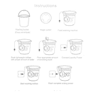 Mini Lavadora Ultrasónica Giratoria Wash Lavadora Portátil  3