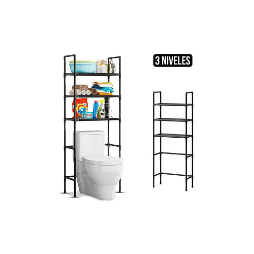 Estante De Baño Rack 3 Niveles Organizador Repisa