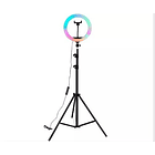 Aro De Luz Rgb Multicolor De 26cm Y Tripode 2.1m 1