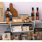 Cesta Organizador Soporte Flotante Organizador Cocina Metal  8