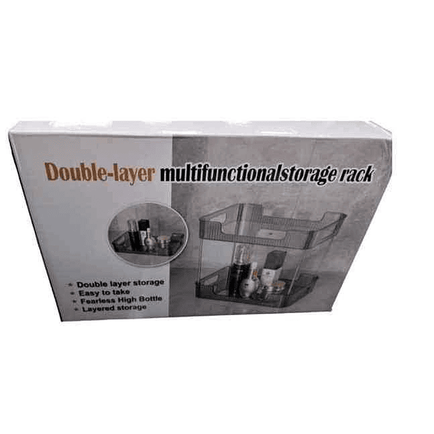 Organizador 2 Niveles Contenedor Maquillaje Accesorios 3