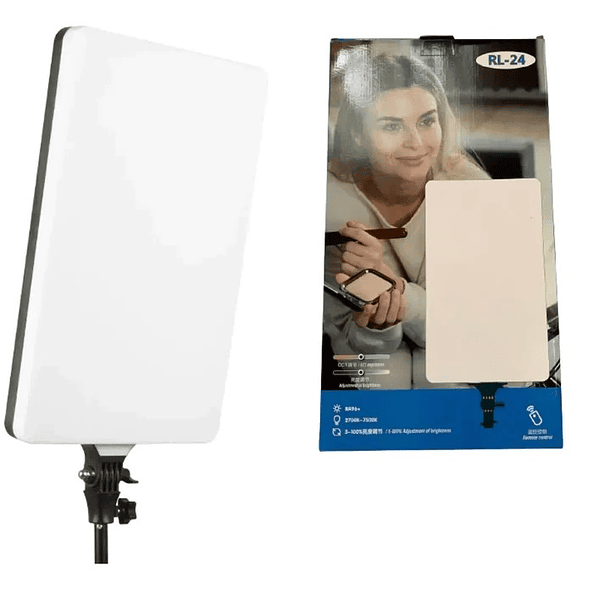 Panel Lampara Luz Led Fotografía Video Control Remoto Rl-24 5