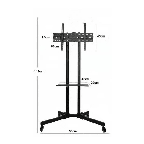 Soporte tv 32 a 70 pedestal ruedas soporte stand movil NL COD 1500 2
