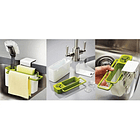 Organizador De Baño Cocina 3 En 1 Porta Esponja 3