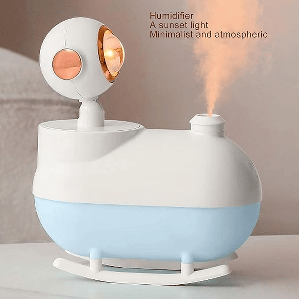 Mini Humidificador De Aire Portátil Luz Nocturna Aromatico 5