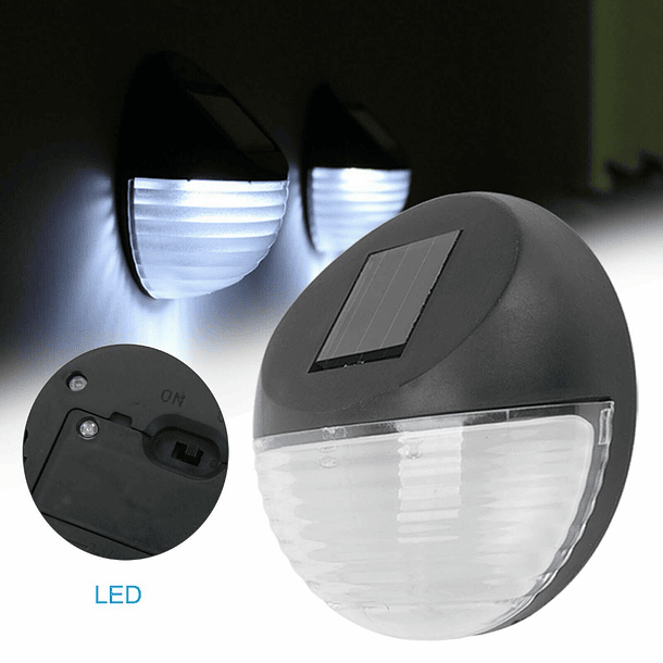 Pack 2 Lampara Solar Redonda Sensor Fotocélula Para Pared SKU:  MD 7