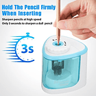 Sacapuntas Eléctrico Con Deposito Automático Con Pilas  3