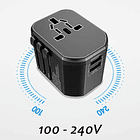 Adaptador Corriente Cargador Universal 2 Puertos Vidvie 20w 2