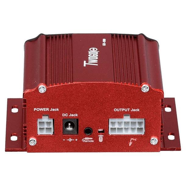 Amplificador De Motos Alarma Bluetooth Usb Control 2x25w 12v  3