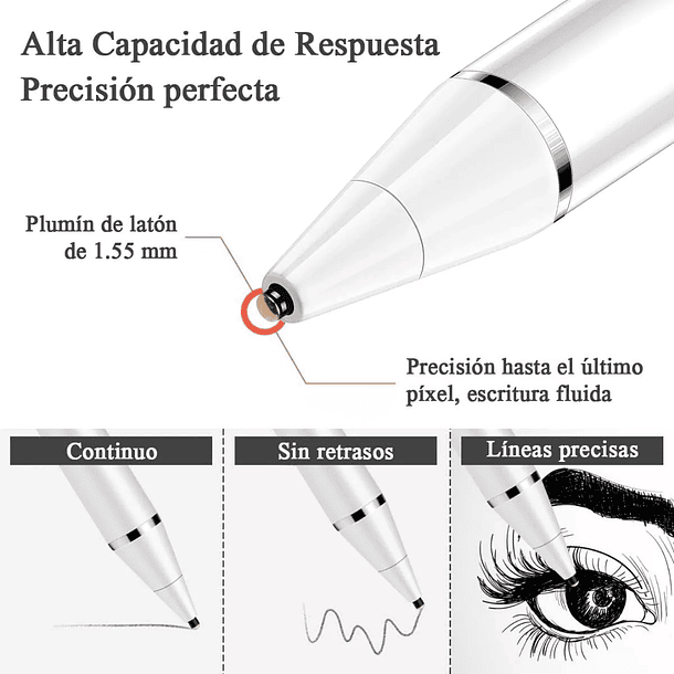 Pluma Lápiz Capacitivo Stylus Pen Para iPad Tablet Android  5