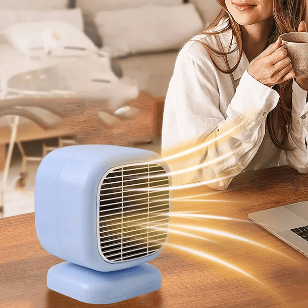 Mini Calentador Ventilador Silencioso Portátil De Manos Pies  7