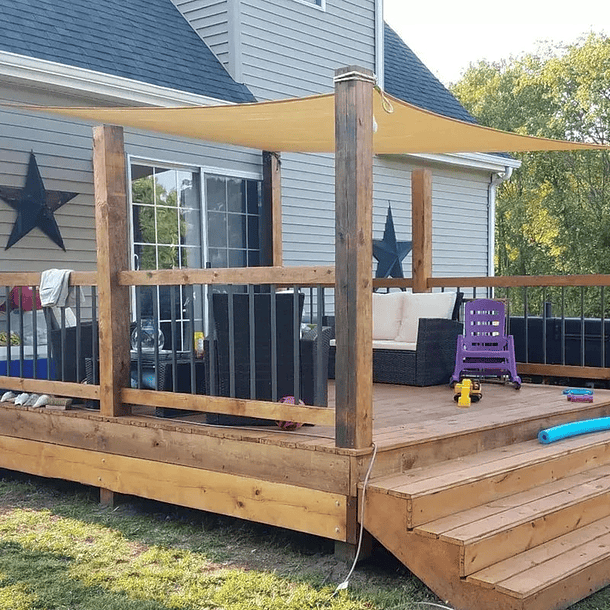 Lona Toldo Vela Sombra Malla Anti Uv Cuadrado 3mx4m SKU: CN  3