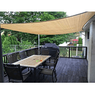 Toldo Vela Sombreadora Rectangular 4x6 Beige  CN  2