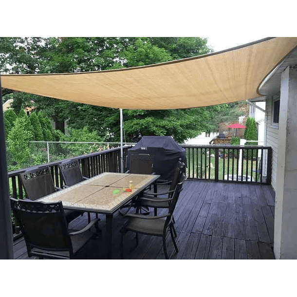 Toldo Vela Sombreadora Rectangular 4x6 Beige  CN  2