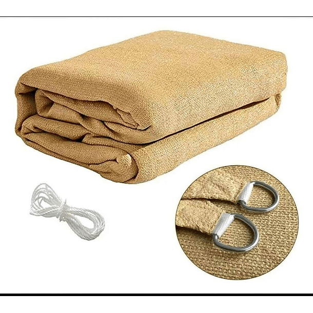 Toldo Vela Sombreadora Rectangular 4x6 Beige  CN  3