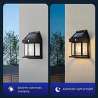 Aplique Pared Solar De Exterior Con Sensores De Movimiento  4