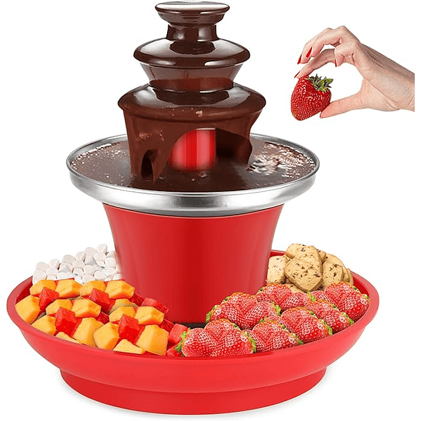 Mini Fuente De Fondue De Chocolate 3 Niveles Olla Calentar 6