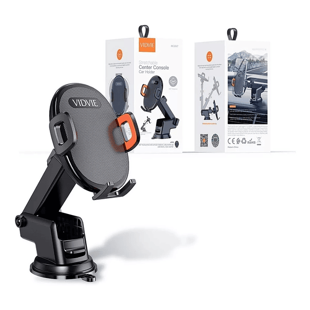 Soporte Porta Celular Tablero 360° Retráctil Vidvie Hc1517  1