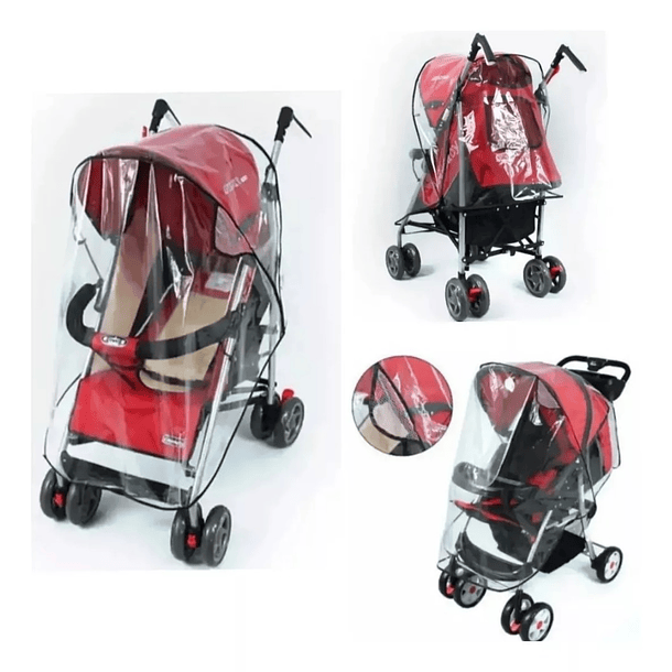 Protector Funda Transparente Para Coche De Bebe Impermeable  2