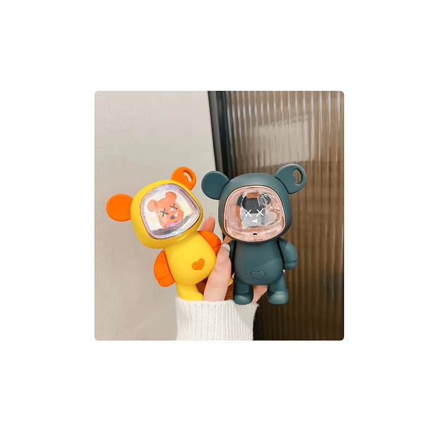 Mini Calentador De Manos Electrico 2 En 1 Oso Espacial 2