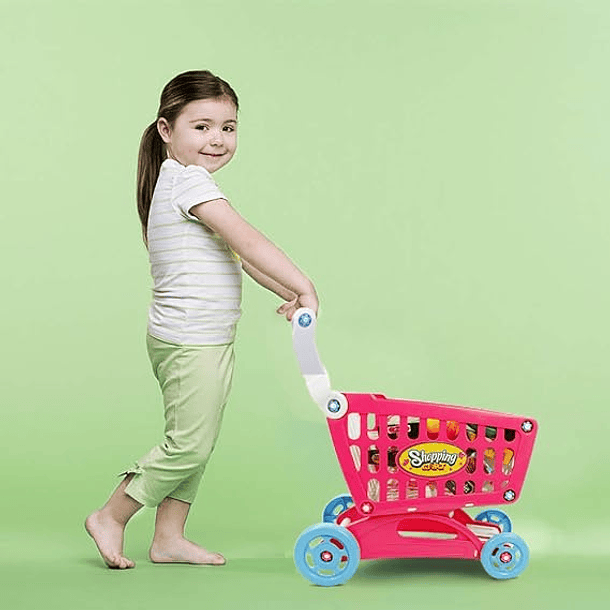 Carrito De Compras Juguetes 46pcs Supermercado Niños 2
