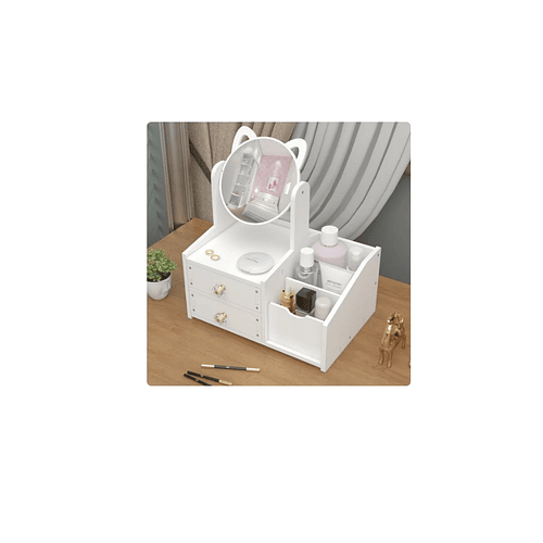 Organizador Cajón Maquillaje Espejo Diseño Orejas 1 Cajon  