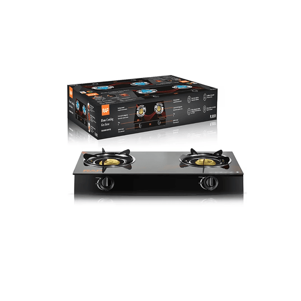 Cocinilla Encimera A Gas Vidrio Templado Raf 2 Platos R8051 4