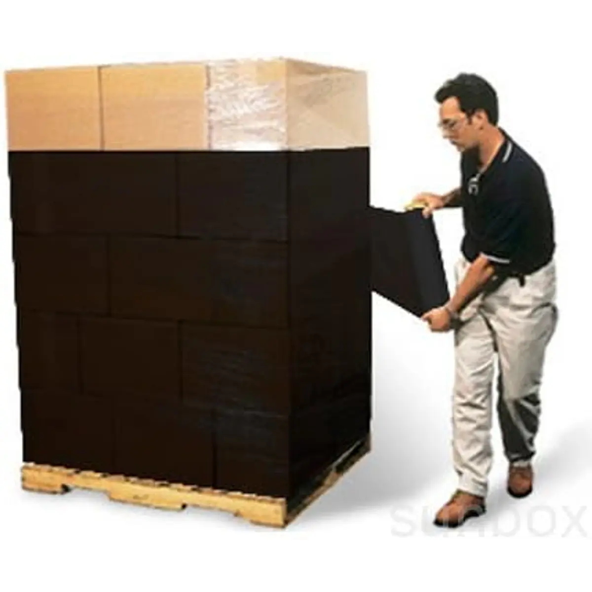 Rollo Papel Film Negro Para Embalaje 2.5kg | Click Ventas