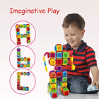 Juego De Bloques Apilables 24pcs Construcción Infantil 4