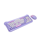 Set Teclado Y Mouse Inalámbrico Estilo Gato Con Receptor 3