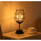 Lampara De Mesa Metal Diseño Copa Decoración Hogar  4