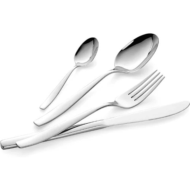 Set 4 Piezas Utensilios Cubiertos Cuchillo Acero Inoxidable 2