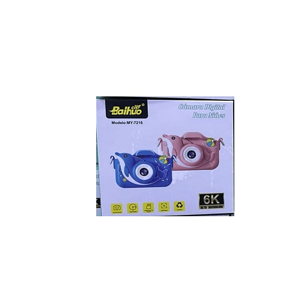 Cámara Digital Infantil Selfie Diseño Delfin 6k My-7216 3