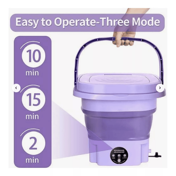 Mini Lavadora Portátil Plegable 2 En 1 Centrifugado SKU: NL  4