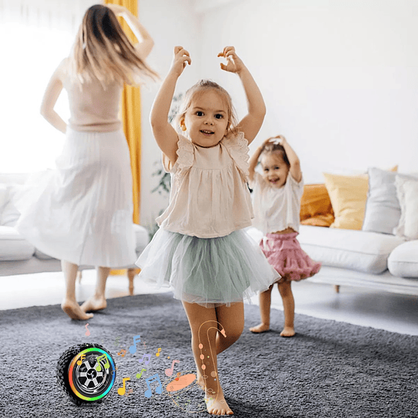 Altavoz Corneta Parlante Inalambrico Con Luz Led Neumatico  6