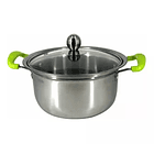 Juego Set De 5 Ollas Cacerolas Con Tapa Acero  Inoxidable CH  4