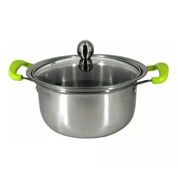 Juego Set De 5 Ollas Cacerolas Con Tapa Acero  Inoxidable CH  4