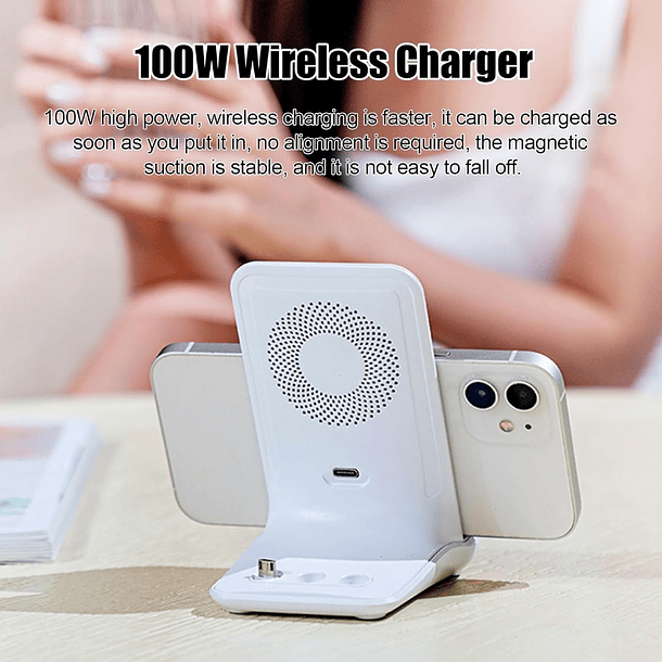 Cargador Inalámbrico Soporte De Carga Magnético Celular 2