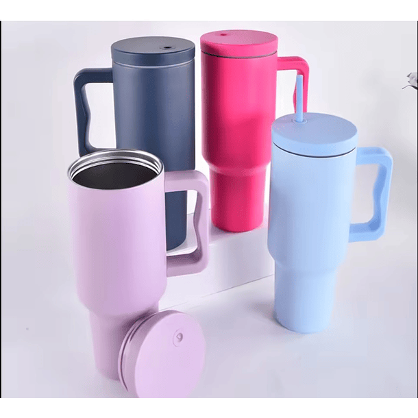 Vaso Termo Con Tapa 1200ml Acero Inoxidable Con Asa 3