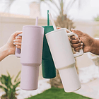 Vaso Termo Con Tapa 1200ml Acero Inoxidable Con Asa 2