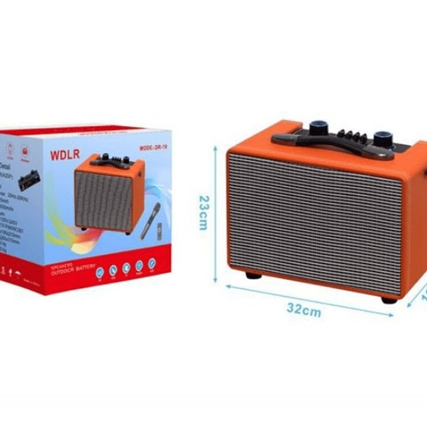 Parlante Altavoz Amplificador Con Micrófono Y Control 2