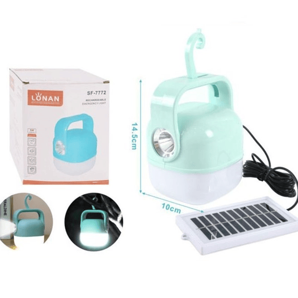 Lampara Luz Led De Emergencia Solar Colgante Sf-7772 2