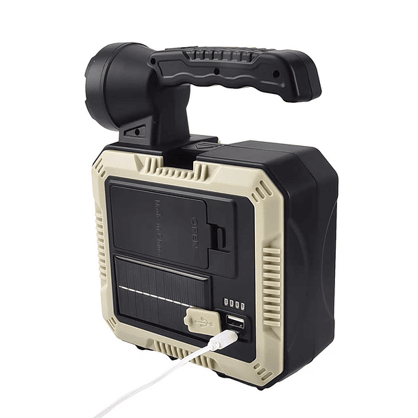 Linterna Lampara Solar Multifuncional Exterior De Mano Solar 4