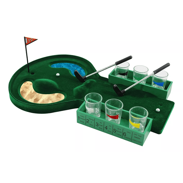 Juego De Mesa Mini Golf Bebida Shot Para Entretenimiento 1