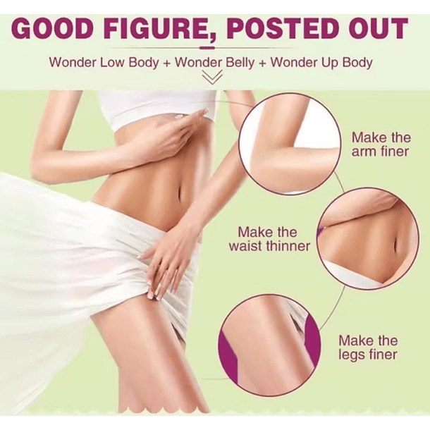 Pack 5 Parche Adelgazantes De Abdomen Fitness Contour Patch 6