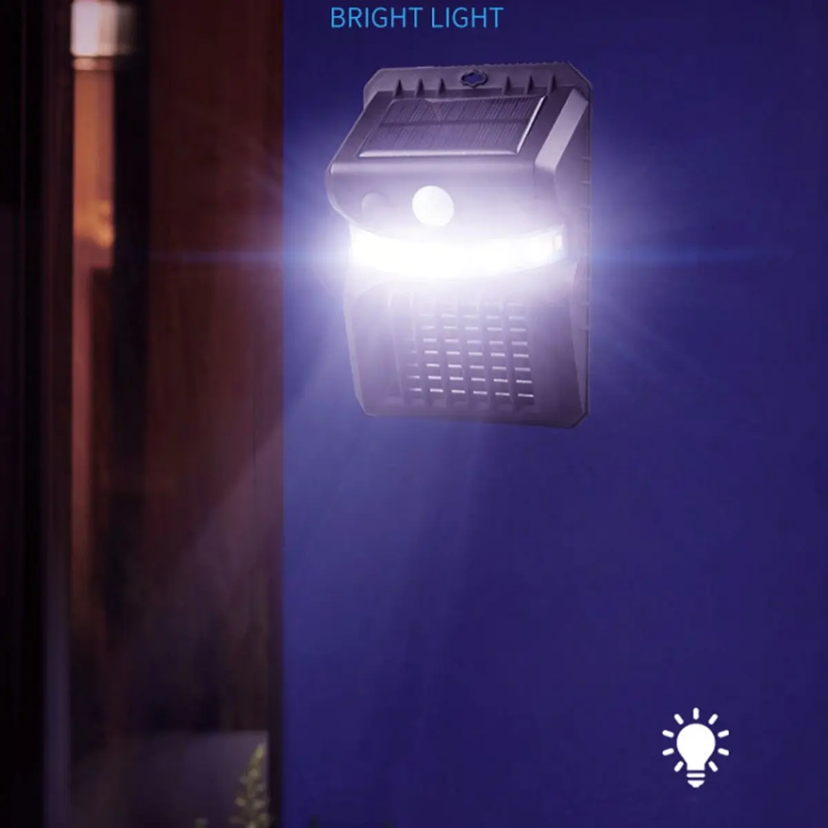 Aplique Solar Mata Mosquitos Led Sensor Inteligente W7912 | Click Ventas